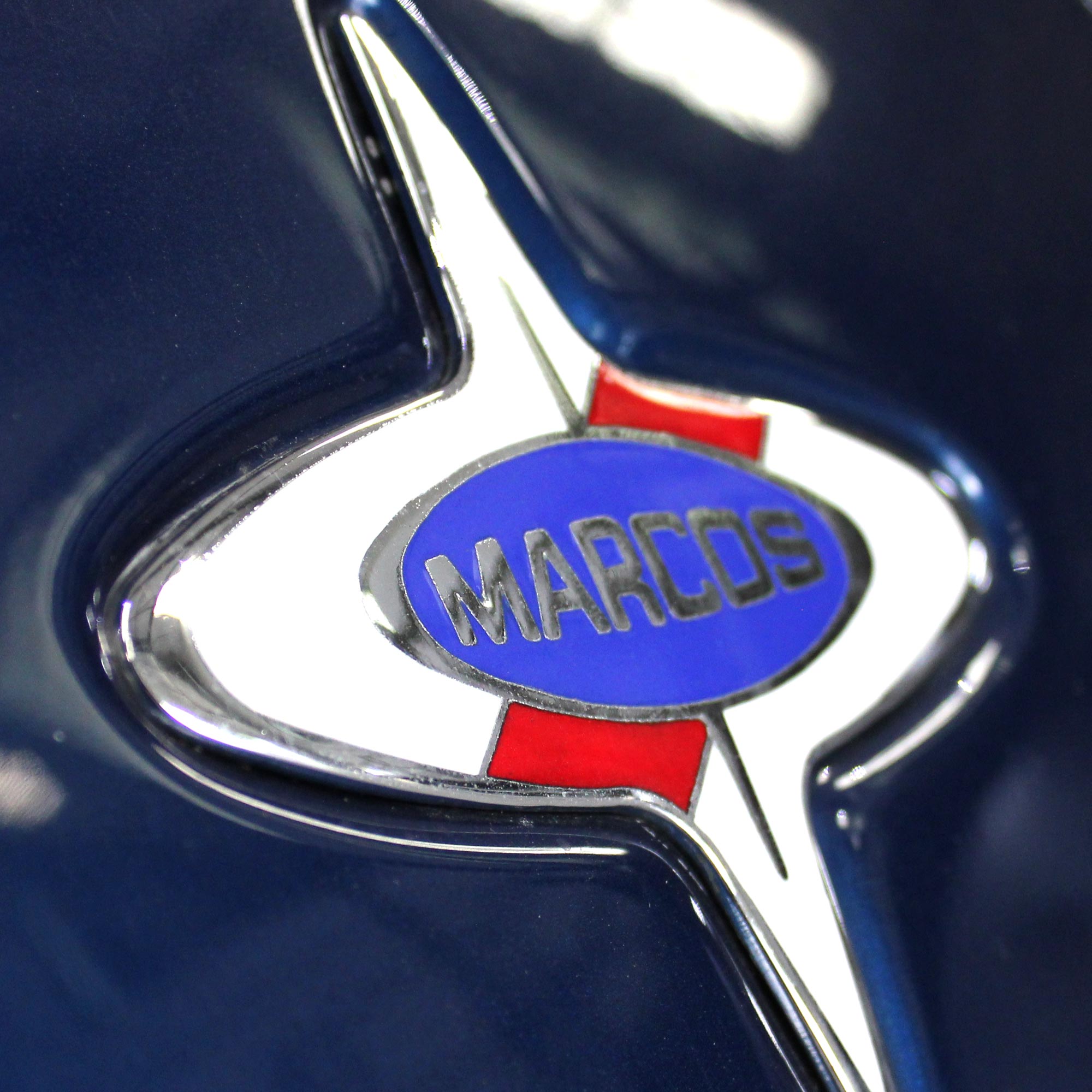 close up of marcos mantis emblem