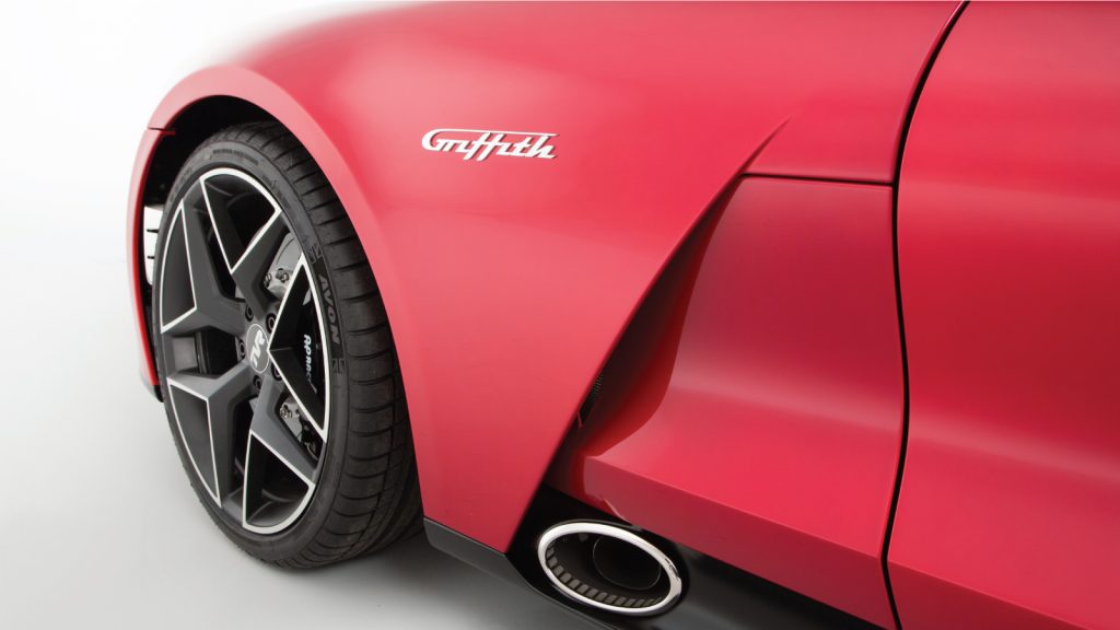 side view of concept vehicle tvr griffith